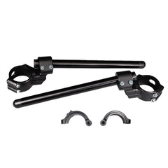 Woodcraft BMW S1000RR Side Mount 35mm Rise Adjustable Angle Clipon Risers, 55mm w/ OEM Clipon Delete