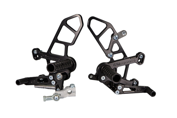 Woodcraft Kawasaki Ninja ZX10 Complete Rearset Kit w/ Pedals - STD/GP Shift