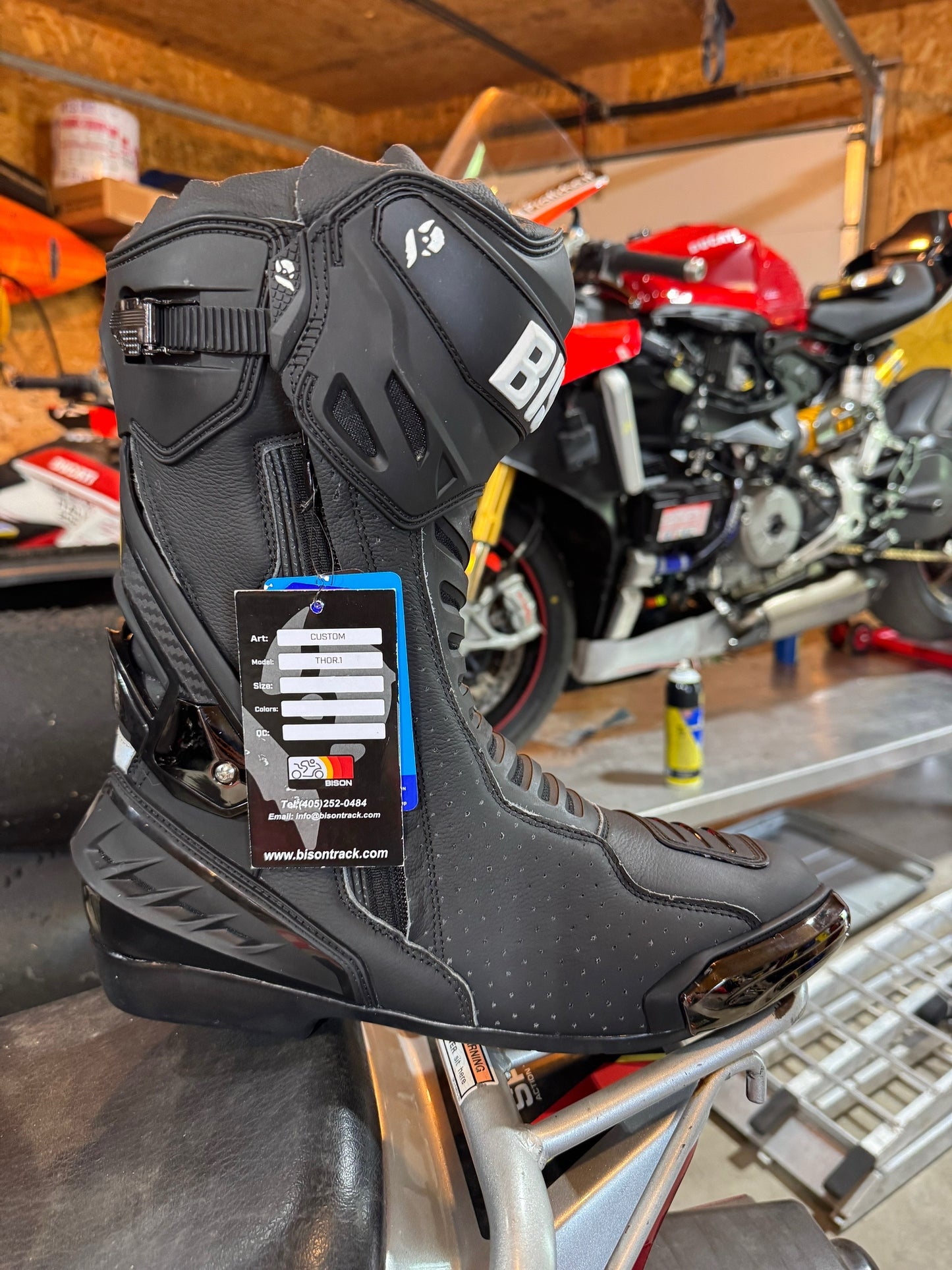 Bison Thor.1 Motorcycle Racing Boots
